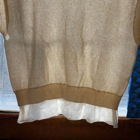 Vince Cap Sleeve cashmere & Silk Trimmed Sweater
XXS F3840 - Picture 8 of 9